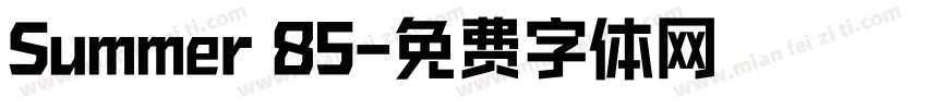 Summer 85字体转换